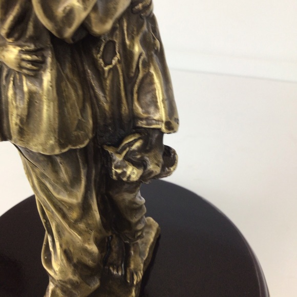 Brass Christian statue of Mother & Child on base - Picture 8 of 13